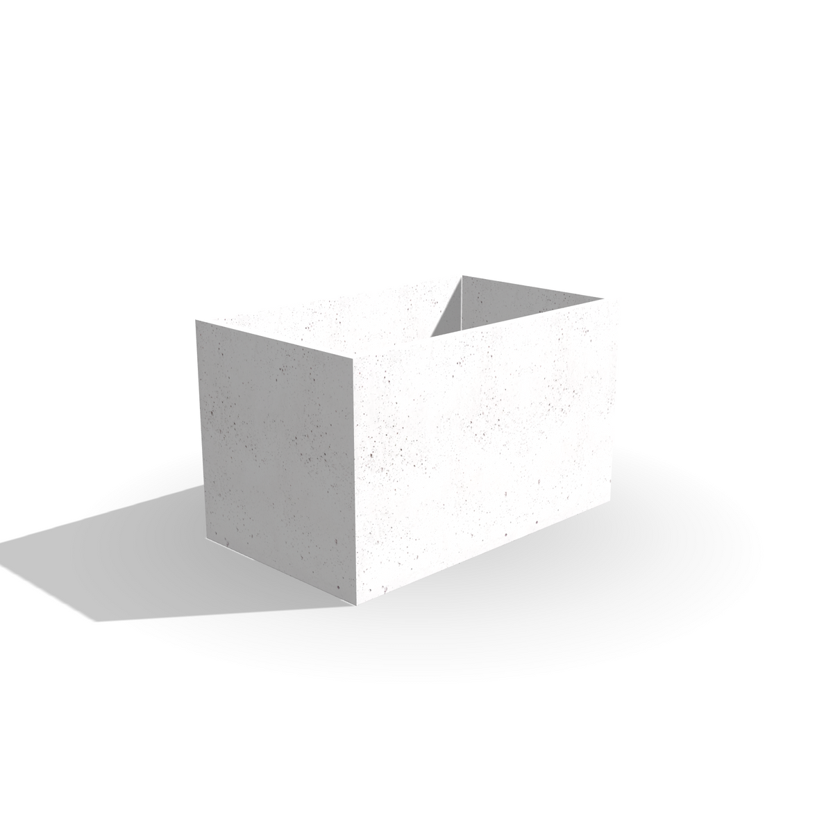 Prostokątna donica z betonu architektonicznego Forma 100/60, 100 × 60 × 60 cm – ujęcie 10
