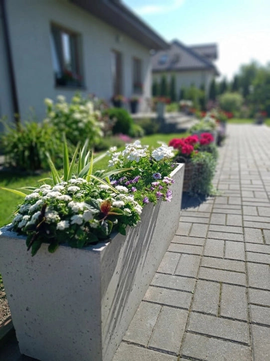 Donica betonowa Linea 110, 110 × 32 × 40 cm – zdjęcie 10
