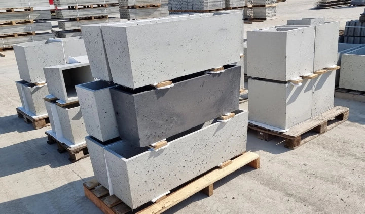 Donica betonowa Linea 110, 110 × 32 × 40 cm – zdjęcie 12