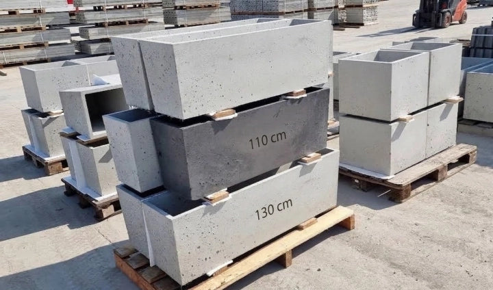 Donica betonowa Linea 130, 130 × 32 × 40 cm – zdjęcie 11