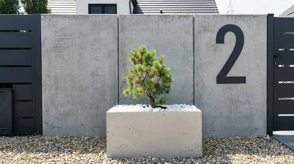 Prostokątna donica z betonu architektonicznego Forma 100/60, 100 × 60 × 60 cm – ujęcie 4