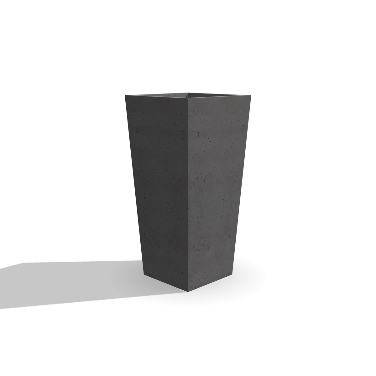 Wysoka donica z betonu architektonicznego Torre 85, 40 × 40 × 85 cm – ujęcie 6