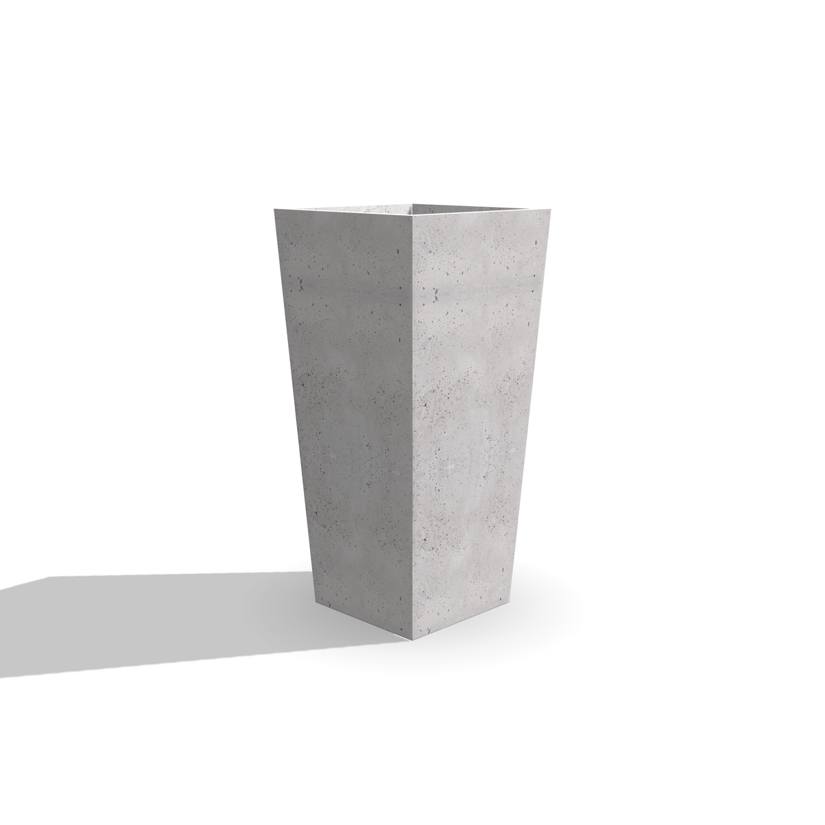 Wysoka donica z betonu architektonicznego Torre 85, 40 × 40 × 85 cm – ujęcie 1