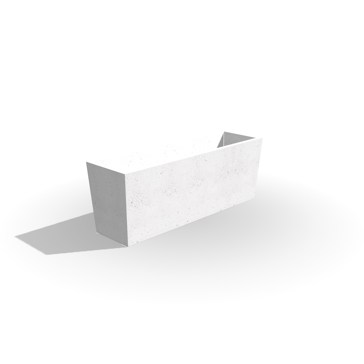 Podłużna donica z betonu architektonicznego Linea 110, 110 × 32 × 40 cm – ujęcie 7
