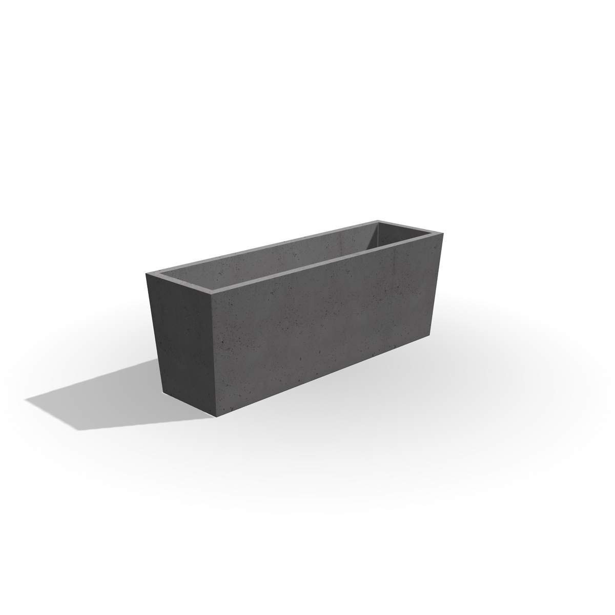 Podłużna donica z betonu architektonicznego Linea 110, 110 × 32 × 40 cm – ujęcie 6