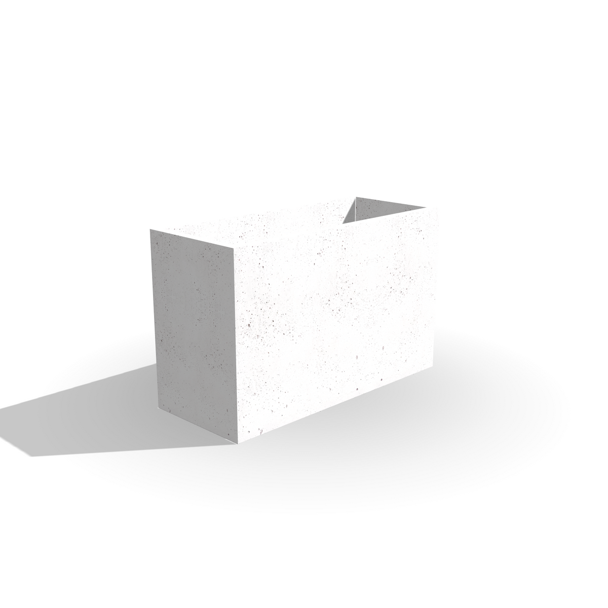 Prostokątna donica z betonu architektonicznego Forma 120/75, 120 × 50 × 75 cm – ujęcie 9