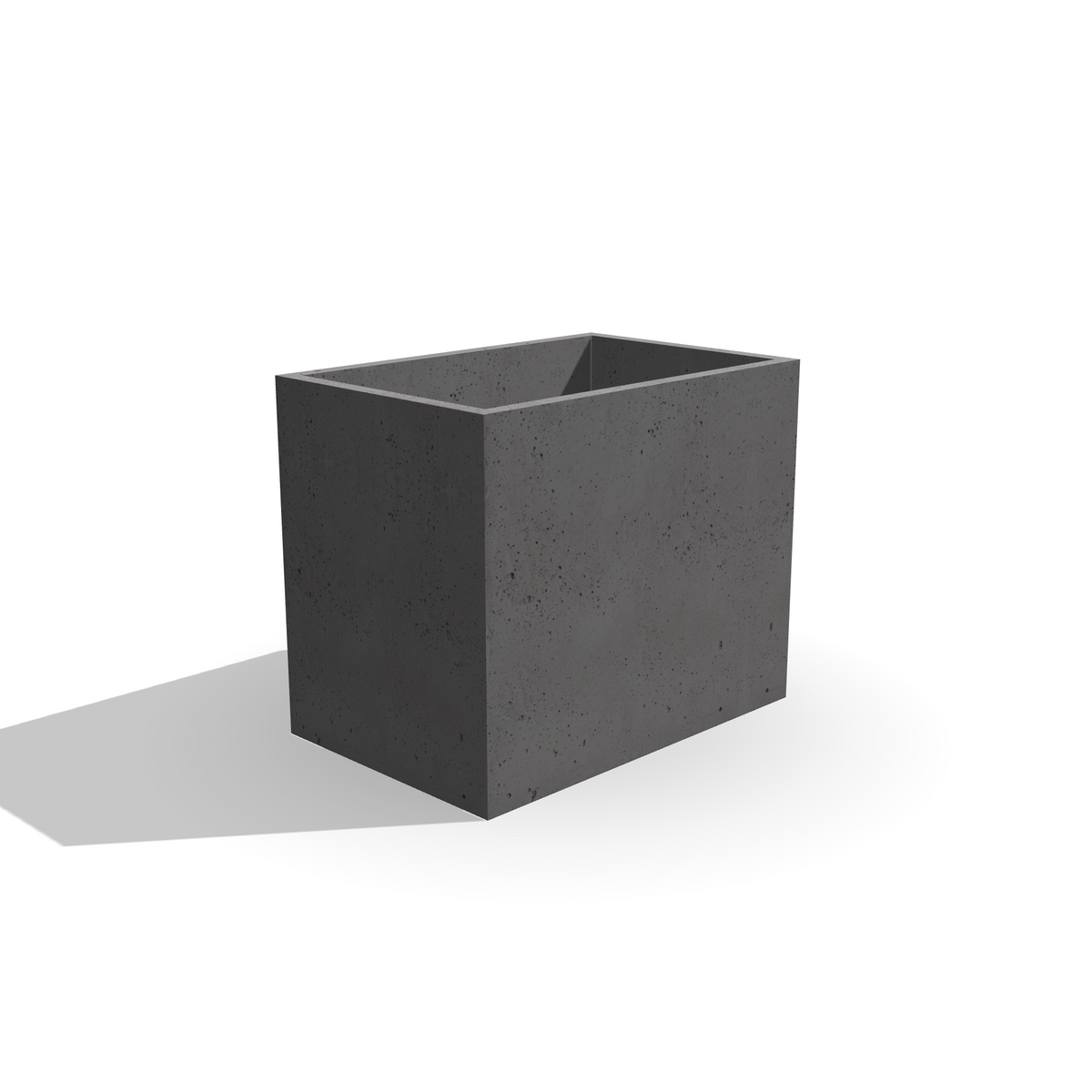 Prostokątna donica z betonu architektonicznego Forma 120, 120 × 80 × 100 cm – ujęcie 6