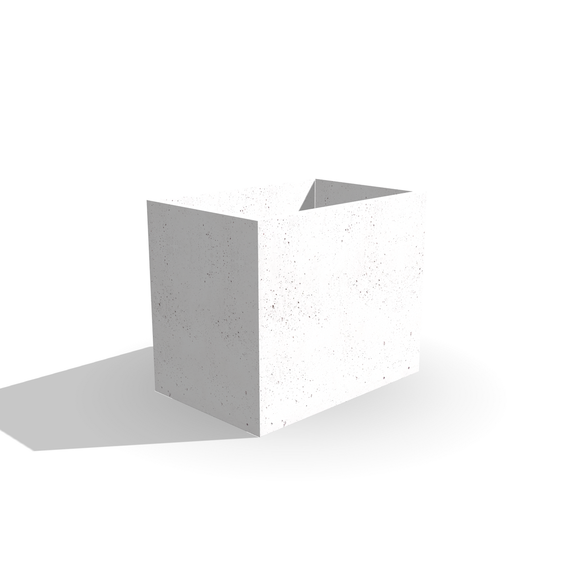 Prostokątna donica z betonu architektonicznego Forma 120, 120 × 80 × 100 cm – ujęcie 7