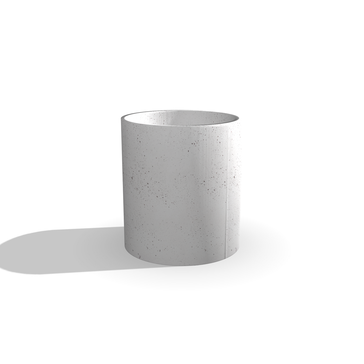 Okrągła donica z betonu architektonicznego Rondo 55, Ø50 × 55 cm – ujęcie 7