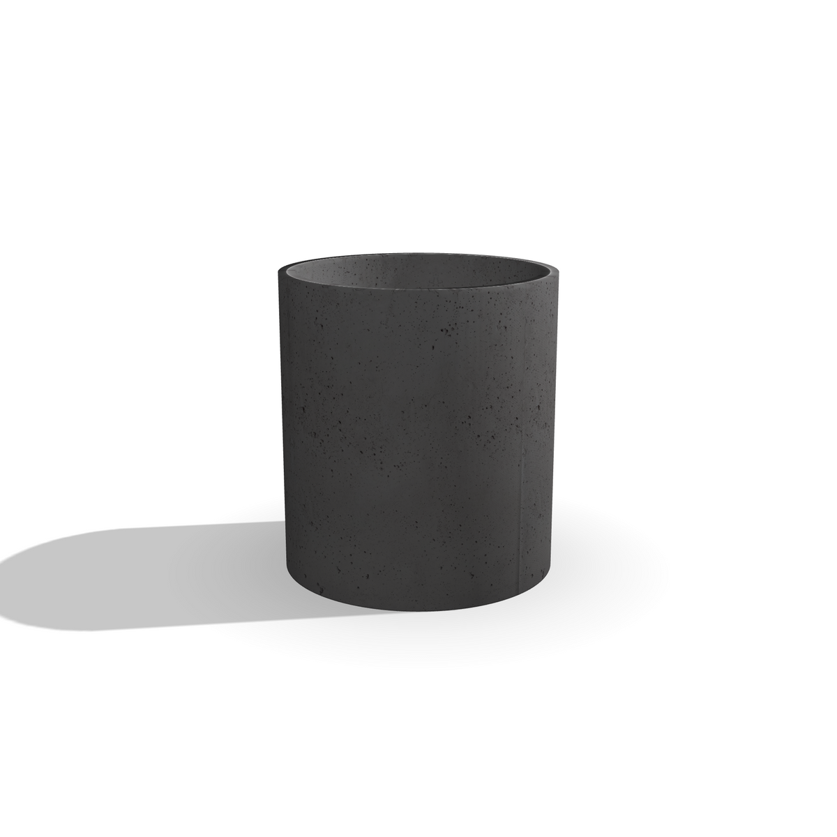Okrągła donica z betonu architektonicznego Rondo 55, Ø50 × 55 cm – ujęcie 6