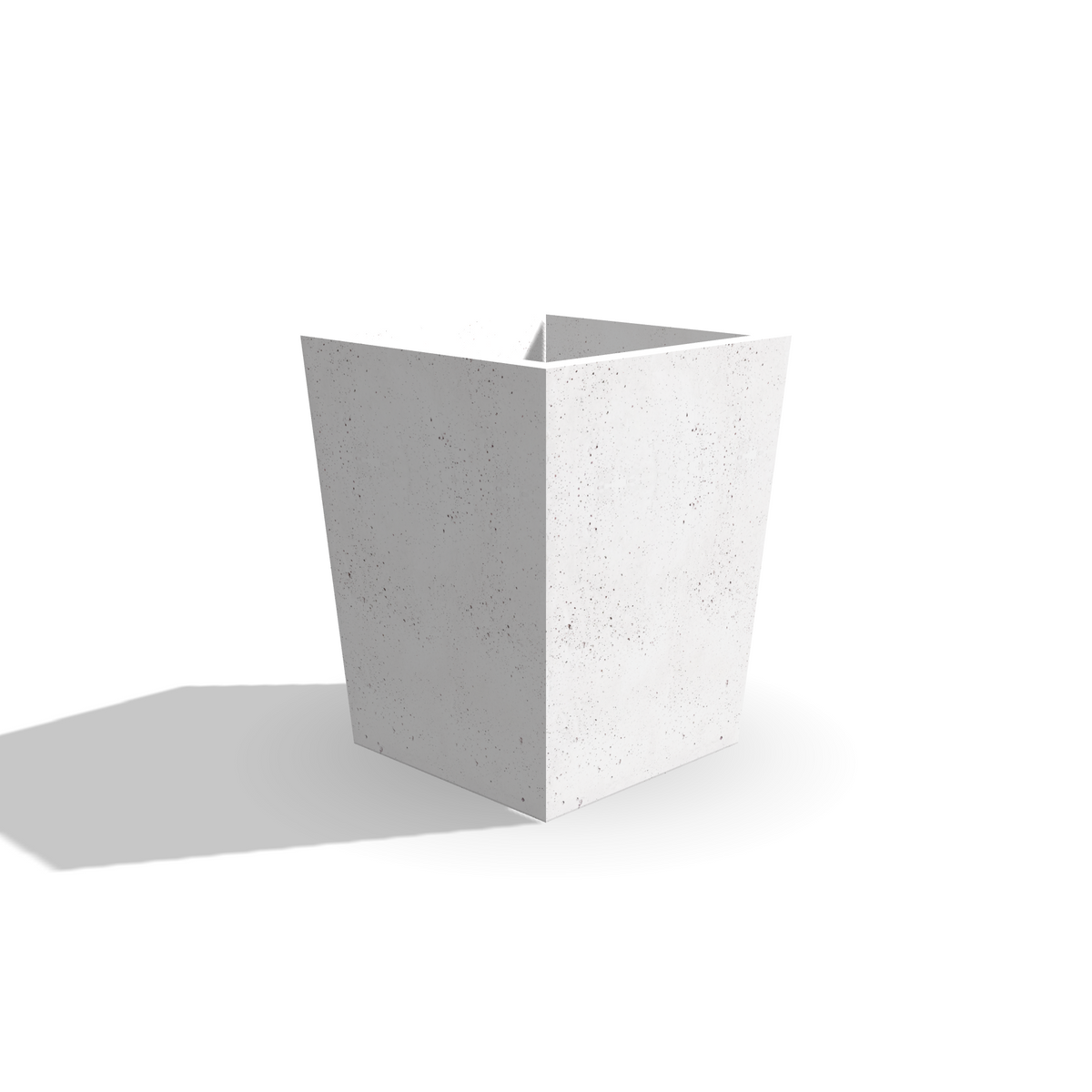 Podłużna donica z betonu architektonicznego Linea 45, 35,5 × 35,5 × 45 cm – ujęcie 7