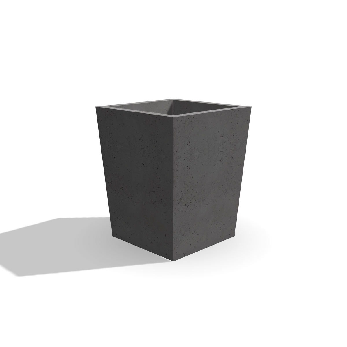 Podłużna donica z betonu architektonicznego Linea 45, 35,5 × 35,5 × 45 cm – ujęcie 6