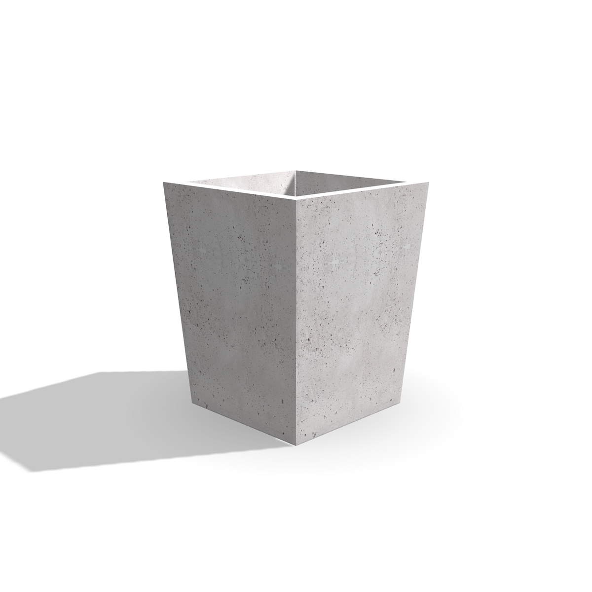 Podłużna donica z betonu architektonicznego Linea 45, 35,5 × 35,5 × 45 cm – ujęcie 1