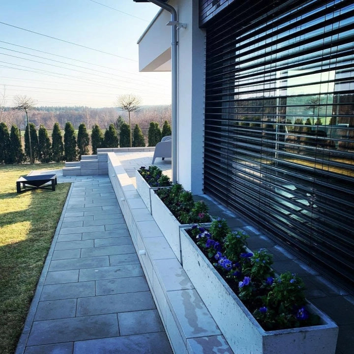 Donica betonowa Linea 130, 130 × 32 × 40 cm – zdjęcie 8