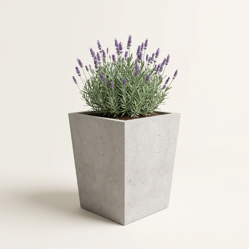 Donica betonowa Linea 45, 35,5x35,5x45 cm – zdjęcie główne produktu