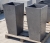 Donica betonowa T85 - 40x40x85 cm wysoka trapezowa beton architektoniczny mrozoodporna (id: 2323)