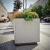 Donica betonowa K100 - 100x100x100 cm kwadratowa beton architektoniczny mrozoodporna (id: 2329)
