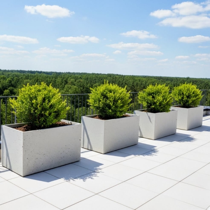 Donica Beton Architektoniczny Prostokątna (P160) – 100x60x60 cm (id: 2328)