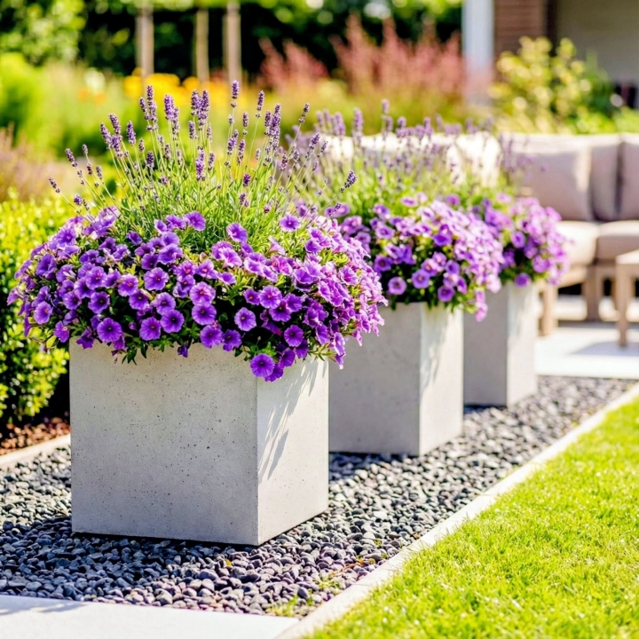 Donica Beton Architektoniczny Kwadratowa (K40) – 40x40x40 cm (id: 2318)