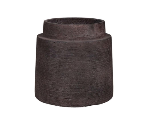 Donica GRC Modern Brown O38 – Ø38x36 cm – Brązowa Faktura (id: 4158)