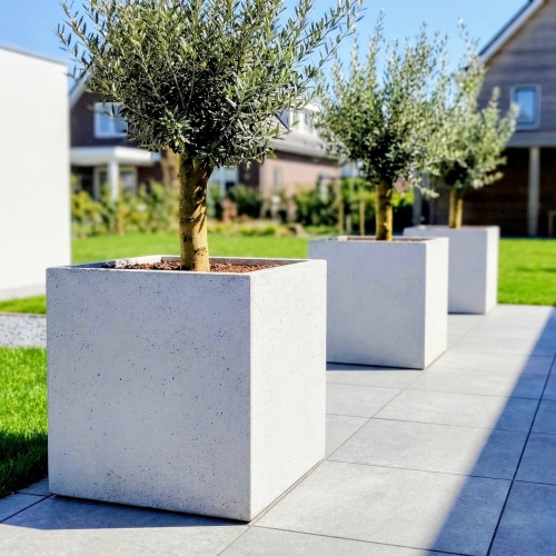 Donica Beton Architektoniczny Kwadratowa (K77) – 77x77x77 cm (id: 2396)