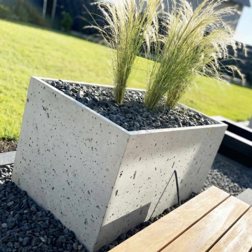 Donica Beton Architektoniczny Prostokątna (P140) – 100x40x40 cm (id: 2320)