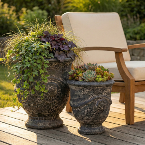 Garden old Donica puchar black kpl. 2.png