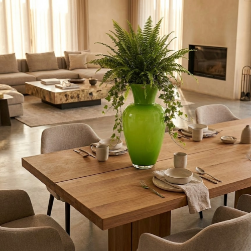 Wazon EMERALD TOWER 50 – Szkło Szmaragdowe (XL / Głęboka Zieleń) (id: 4491)