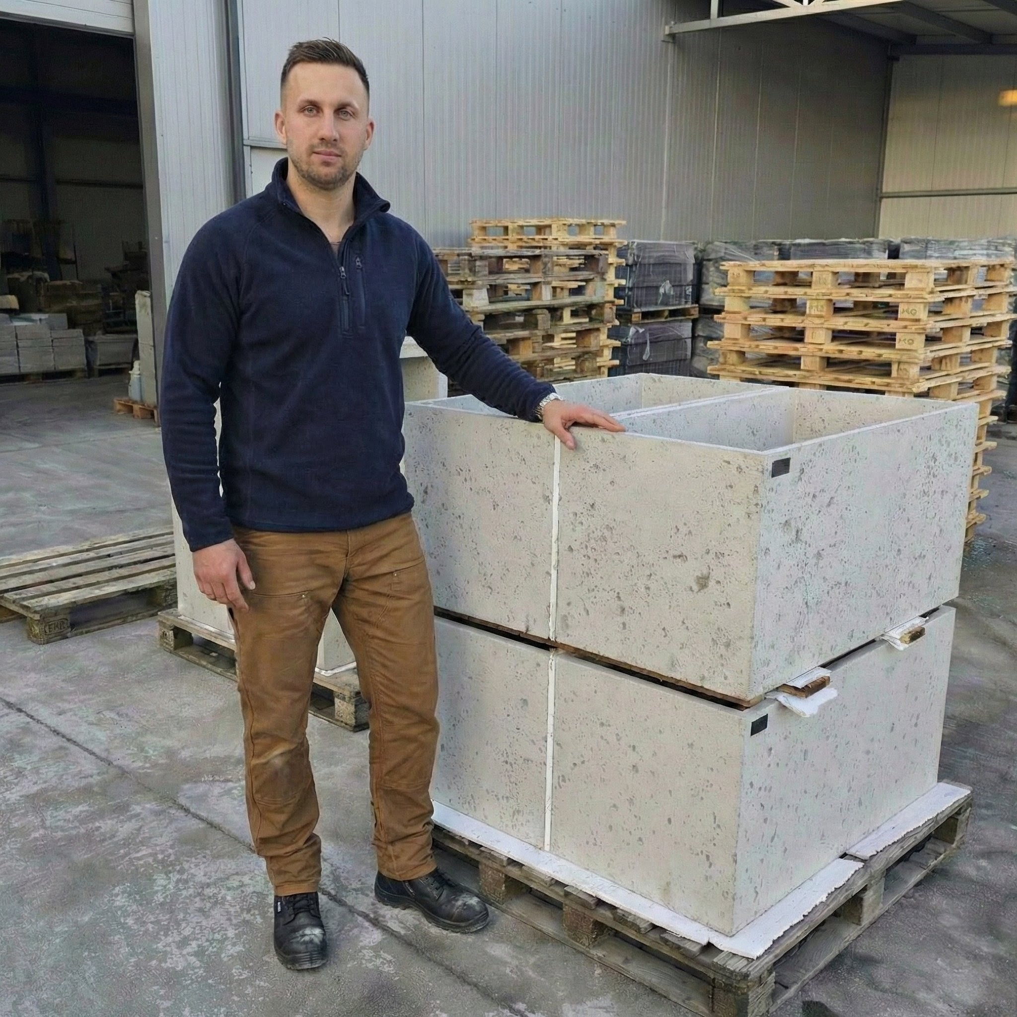 Donica betonowa Linea 130 - manufaktura